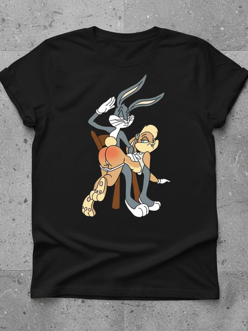 Bugs Bunny & Lola Bunny Looney Tunes Graphic Tee Cute Cartoon Vintage Shirt